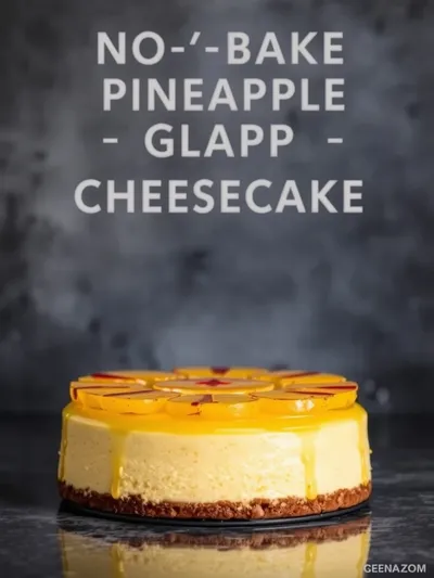 No-Bake Pineapple Cheesecake