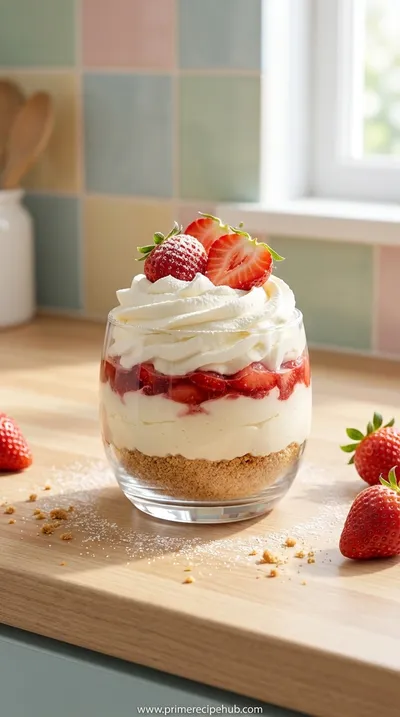 No-Bake Strawberry Cheesecake Cups