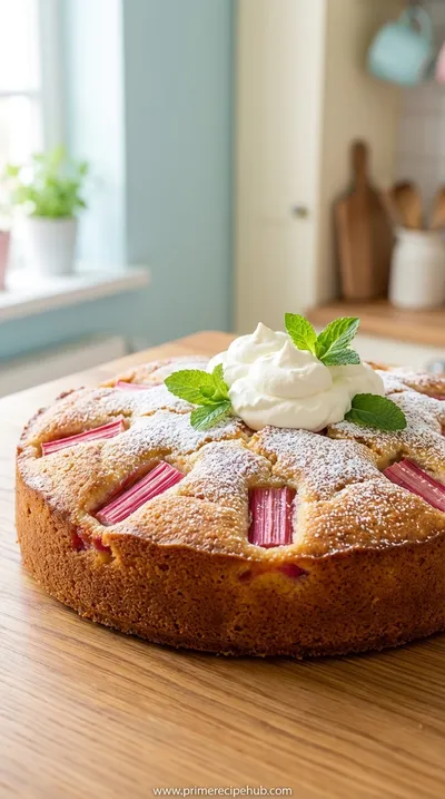 Norwegian Rhubarb Cake