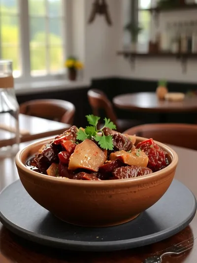Old Fashioned Beef Stew Recipe - cooking process