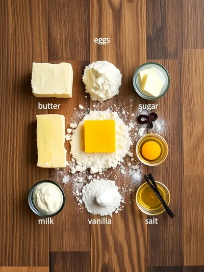 Old-Fashioned Pound Cake Recipe - ingredients preparation
