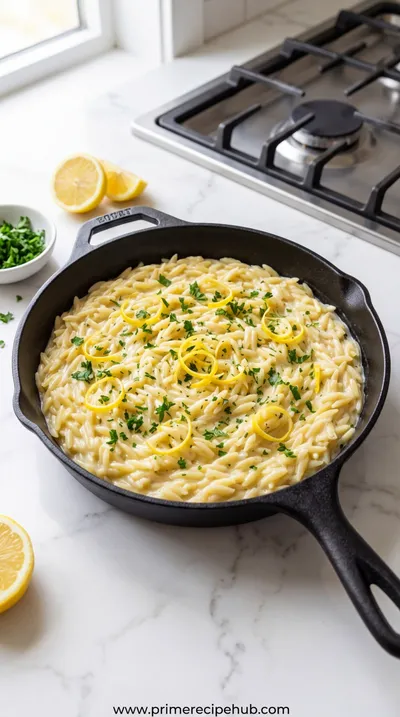 One Pan Lemon Orzo Pasta