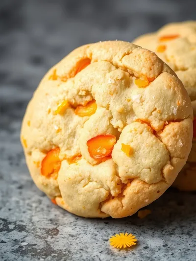 Orange Ricotta Peach Cookies