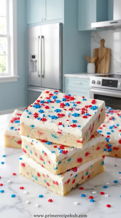 Patriotic Sugar Cookie Bars