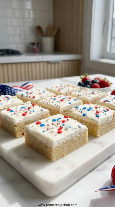 Patriotic Sugar Cookie Bars
