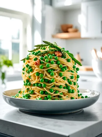 Pea and Asparagus Pasta – Super Spring Orzo
