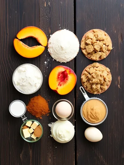 Best Peach Cobbler - ingredients preparation