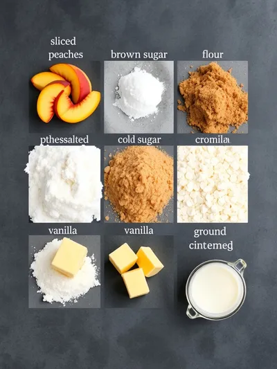 Peach Cobbler – Easy Southern Recipe - ingredients preparation