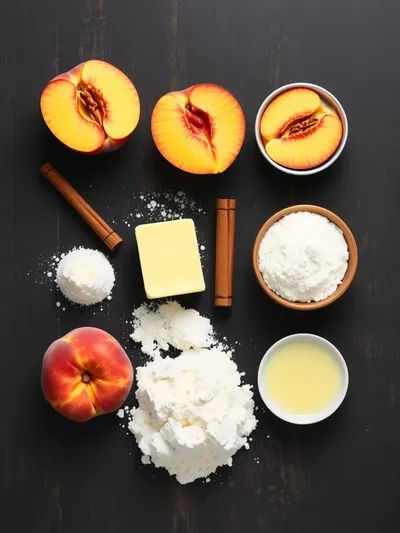 Peach Cobbler Recipe – Best Homemade Peach Cobbler - ingredients preparation