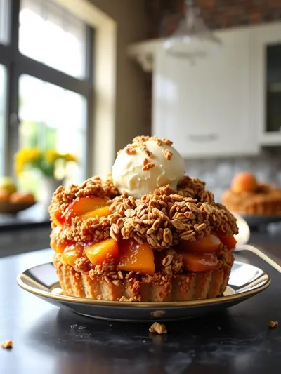 Peach Crisp with Frozen Peaches
