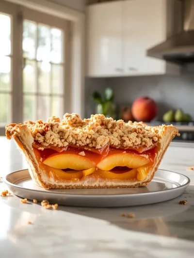 Peach Crumble Pie