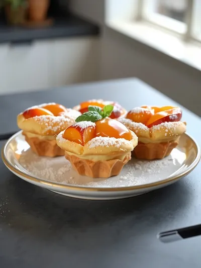 Peach Pie Cruffins Recipe – Irresistible Dessert - ready to serve