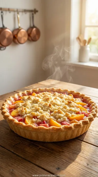 Peach Rhubarb Pie – Sweet Summer Dessert