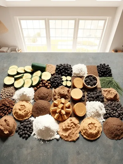 Peanut Butter Chocolate Chip Zucchini Bread - ingredients preparation