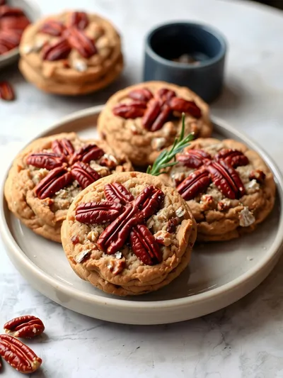 Pecan Pie Cookies - cooking process
