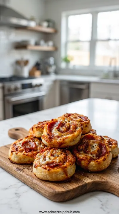 Pepperoni & Cheese Pizza Rolls Using Sourdough Discard