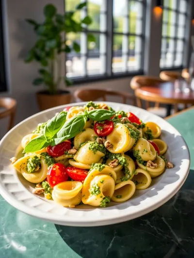 Pesto Tortellini Pasta Salad - ready to serve