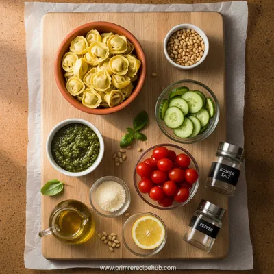 Pesto Tortellini Pasta Salad – Fresh Summer Meal - cooking process
