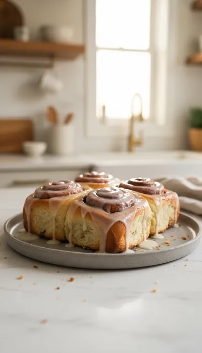 Fluffy Cinnamon Rolls with Creamy Glaze Recipe