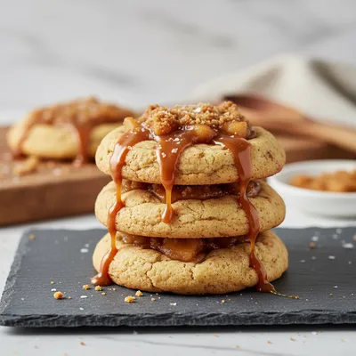 Salted Caramel Apple Pie Cookies