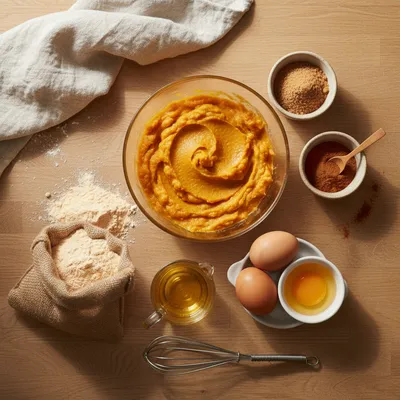 Easy Pumpkin Muffins Recipe for a Cozy Treat - ingredients preparation