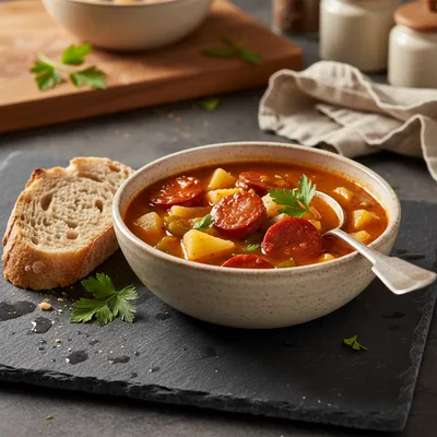 Spanish Potato Soup with Chorizo Recipe