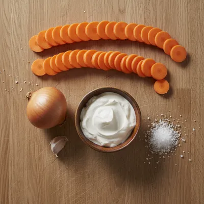 Creamy Carrot Soup Recipe for a Healthy Meal - ingredients preparation