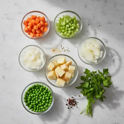 Vegetable Soup Recipe: The Best Homemade Version - ingredients preparation