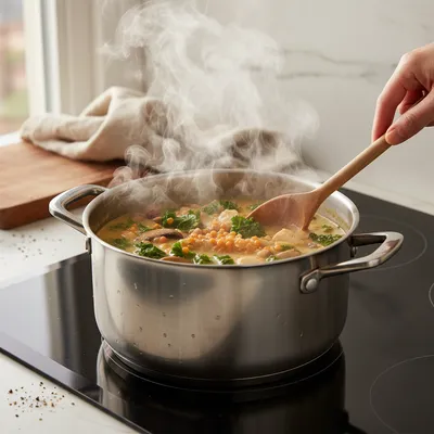 Low Calorie High Protein Soups for Healthy Eating - cooking process