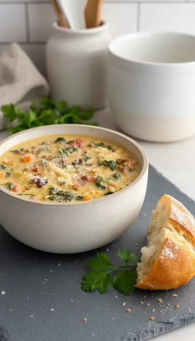 Italian Sausage Pasta Soup