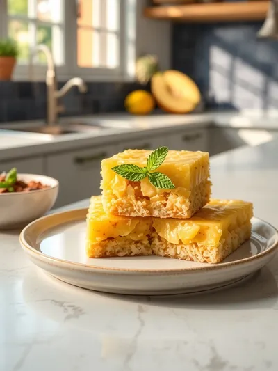 Pineapple Bliss Bars – Easy Tropical Dessert - cooking process