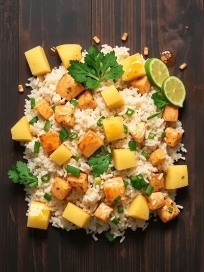 Pineapple Chicken and Rice Recipe - ingredients preparation