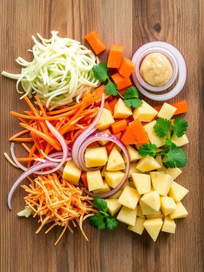 Pineapple Coleslaw Recipe - ingredients preparation