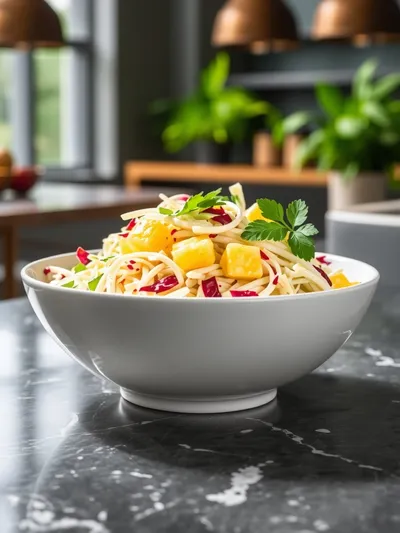 Pineapple Coleslaw Recipe - ready to serve