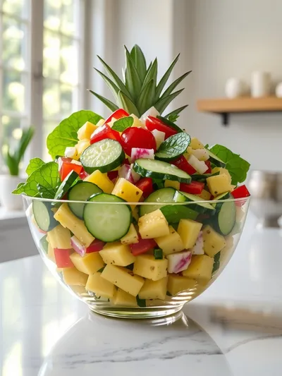 Pineapple Cucumber Salad