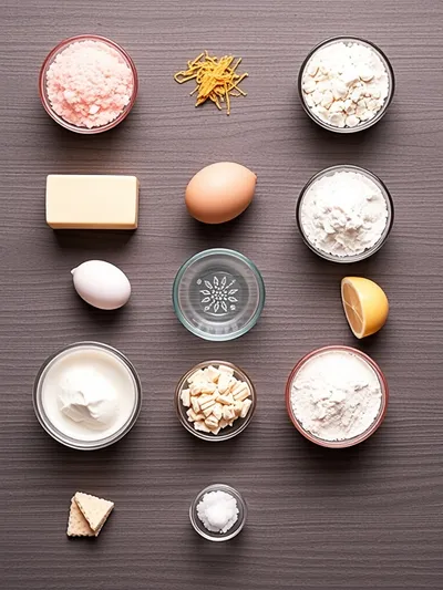 Pink Lemonade Cookies - ingredients preparation