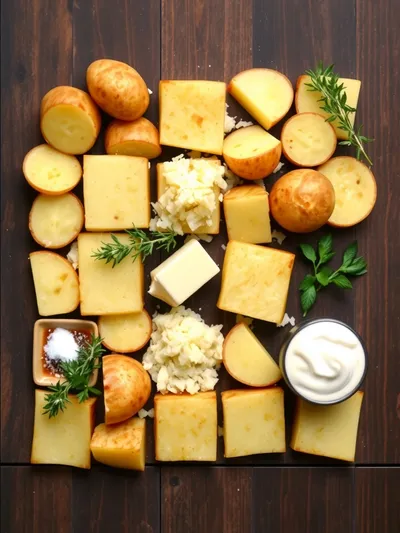 Potato Gratin Recipe - ingredients preparation