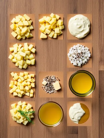 Potato Leek Soup Recipe - ingredients preparation