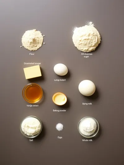 Paula Deen Pound Cake Recipe - ingredients preparation