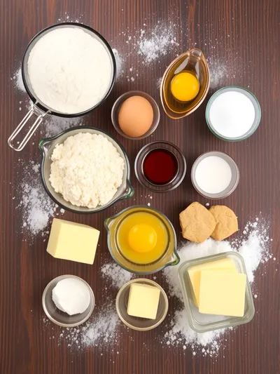 Classic Pound Cake Recipe - ingredients preparation