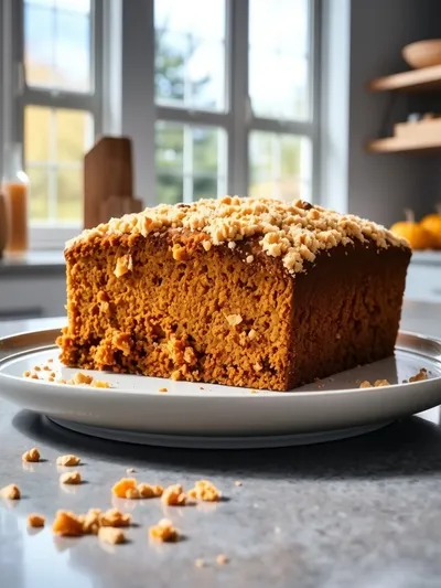 Easy Pumpkin Bread With Crumb Topping