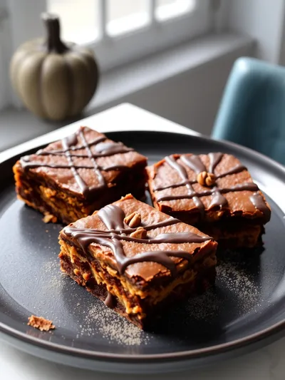Pumpkin Brownies Recipe - ready to serve