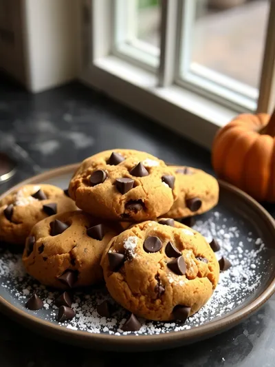 Pumpkin Chocolate Chip Cookies Recipe - cooking process