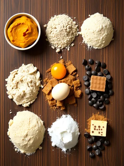 Pumpkin Chocolate Chip Cookies Recipe - ingredients preparation