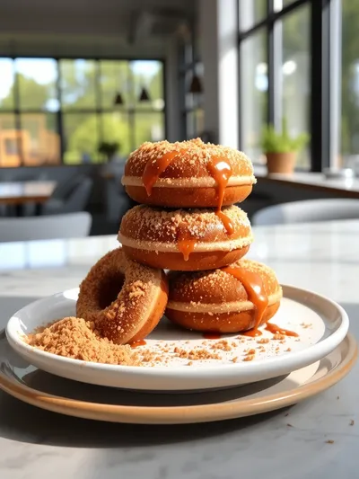 Pumpkin Spice Donuts Recipe - cooking process