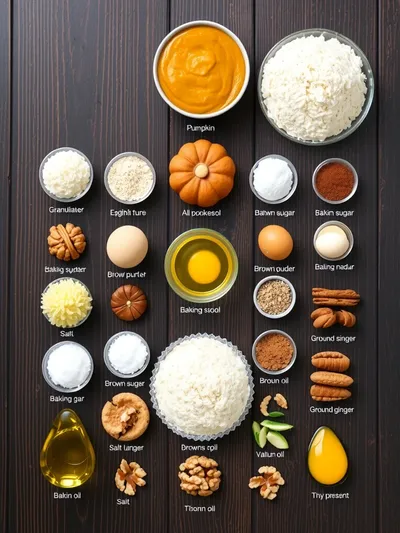 Pumpkin Zucchini Bread - ingredients preparation
