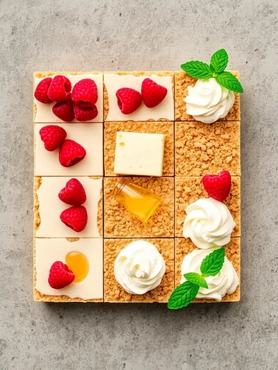 Raspberry Cheesecake in a Glass - ingredients preparation