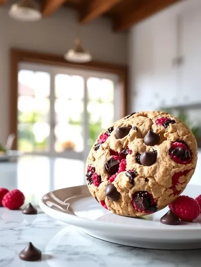 Raspberry Chocolate Chip Cookies – Easy 27‑Minute Treat