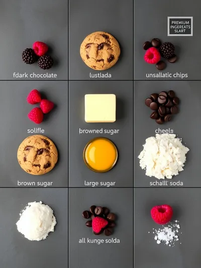 Raspberry Chocolate Chip Cookies – Easy 27‑Minute Treat - ingredients preparation