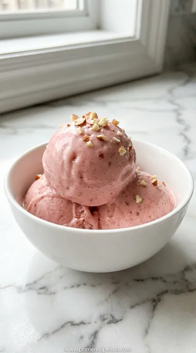 Rhubarb Almond Ice Cream